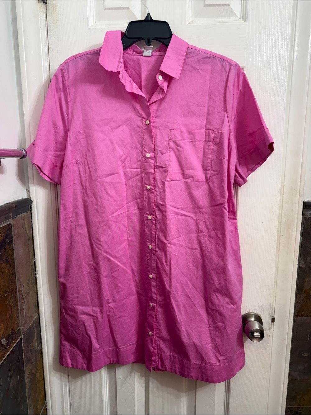 NWOT pink shirt dress